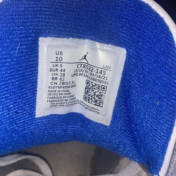 Jordan 3 racer blue size 10 - Picture 4 of 6